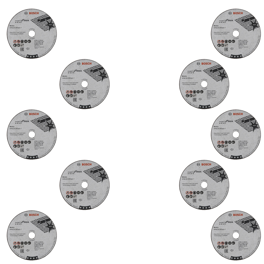 Set 5/10/15 discuri/panze BOSCH pentru polizor unghiular 76mm x 10mm