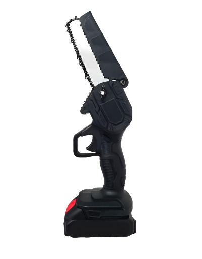 Mini fierastrau/drujba cu lant trandafiri 6 inch, 1100 de wati, 2 baterii, 2 lanturi, cu cutie de instrumente portabila, Negru, 24 W