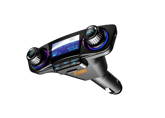 Modulator Transmitator FM Auto, Bluetooth 5.0, MP3 Player cu dublu USB, MicroSD si Jack
