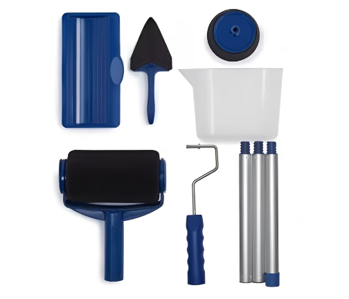 Set Trafalet Paint Roller portabil, cu recipient de vopsea si brat extensibil