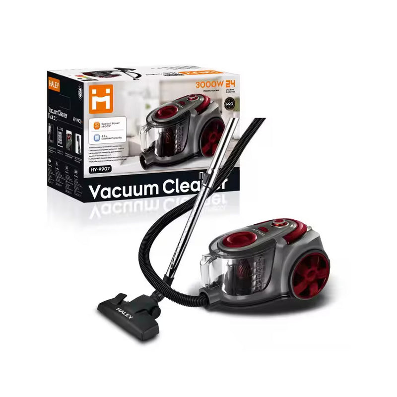 Aspirator fara sac HALEY, 3000W, 2L, putere mare, tehnologie ciclonica, eficienta superioara