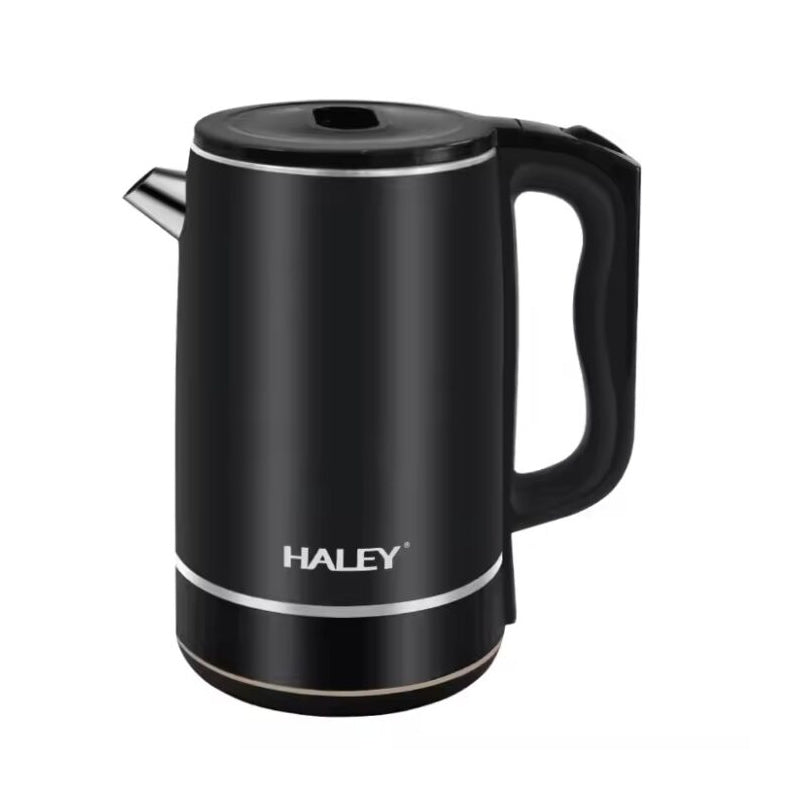 Fierbator Electric HALEY, Inox de 3L, 1800W, incalzire rapida cu oprire automata, Negru