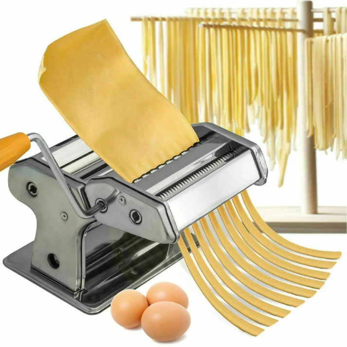 Masina 3-in-1 pentru Facut Taitei, Paste si Ravioli din Otel Inoxidabil, 9 Latimi Diferite