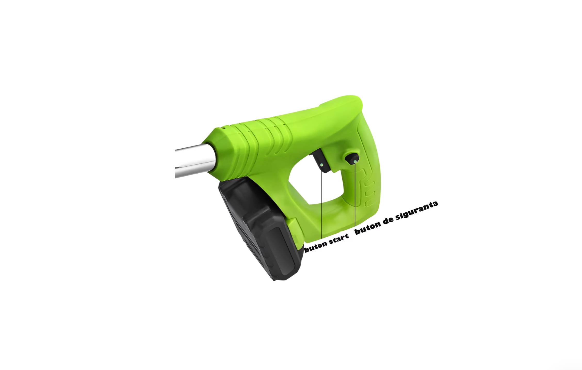 Motocoasa electrica, Cu 12 accesorii, 2 acumulatori de 48V, Verde