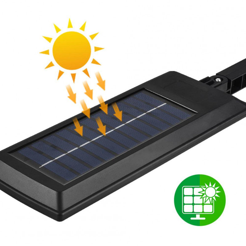 Lampa Solara SL-180 SMD, IP65, Prindere Inclusa, Telecomanda, 180LED, Senzor PIR 120°