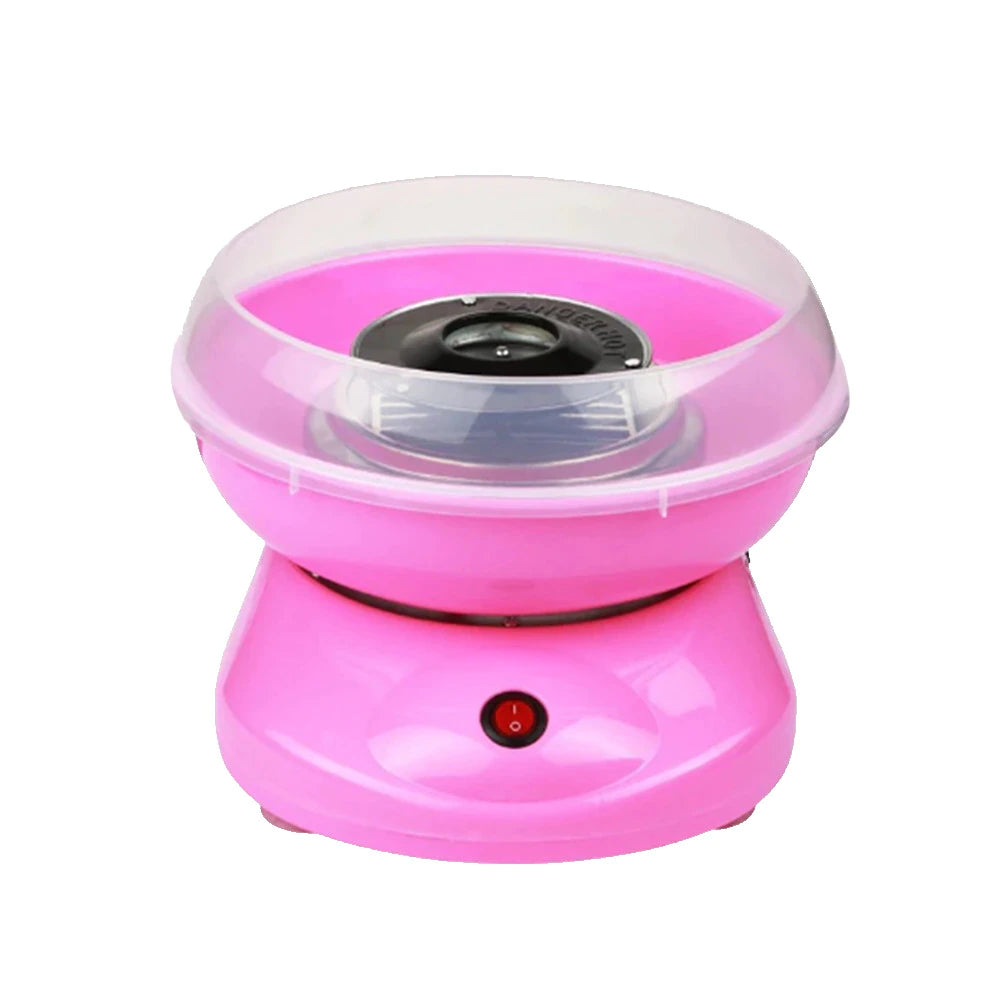 Aparat De Facut Vata De Zahar Cotton Candy, 500 W, Lingura, Picioruse Anti-Alunecare, Roz