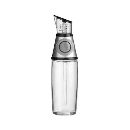Dispenser inteligent pentru ulei/otet, recipient 500 ml din sticla, cu buton