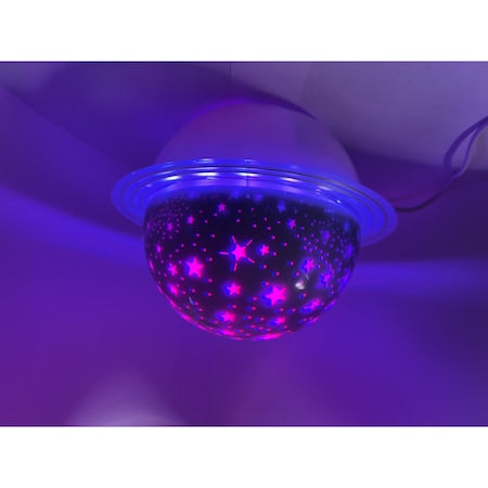Lampa de Veghe cu Proiector Rotativ cu Stele si Luna, 13cm