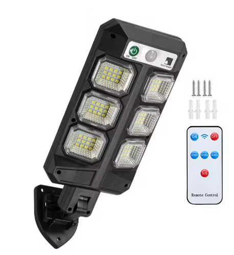Lampa Solara Stradala LED 10W, Senzor miscare si Telecomanda rezistente la Ploaie si Inghet
