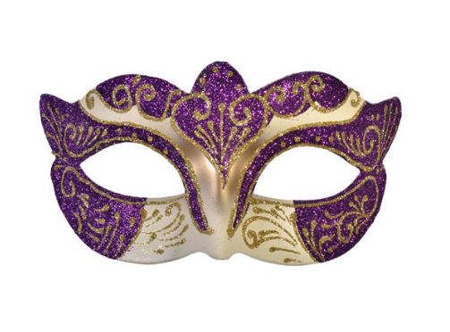 Masca Carnaval Fancy Dama Mov - Aurie