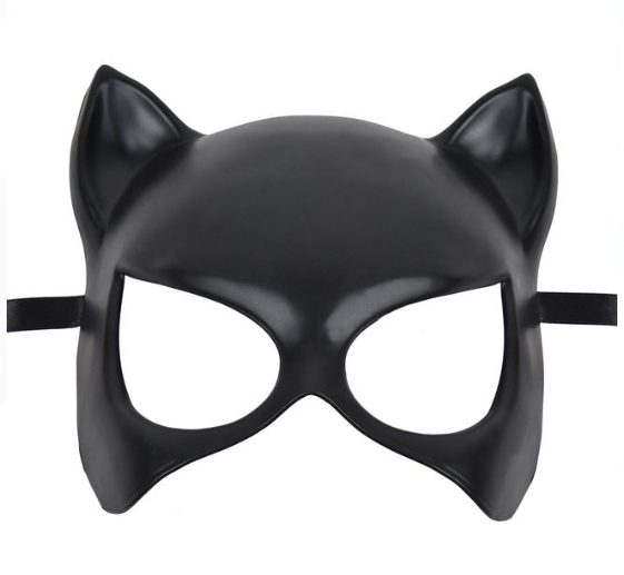 Masca Deghizare Carnaval Dama Pisica cu Urechi Negre