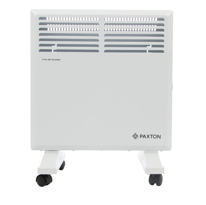 Convector electric Paxton S11-1000, 2 trepte, 1000 W, termostat supraincalzire