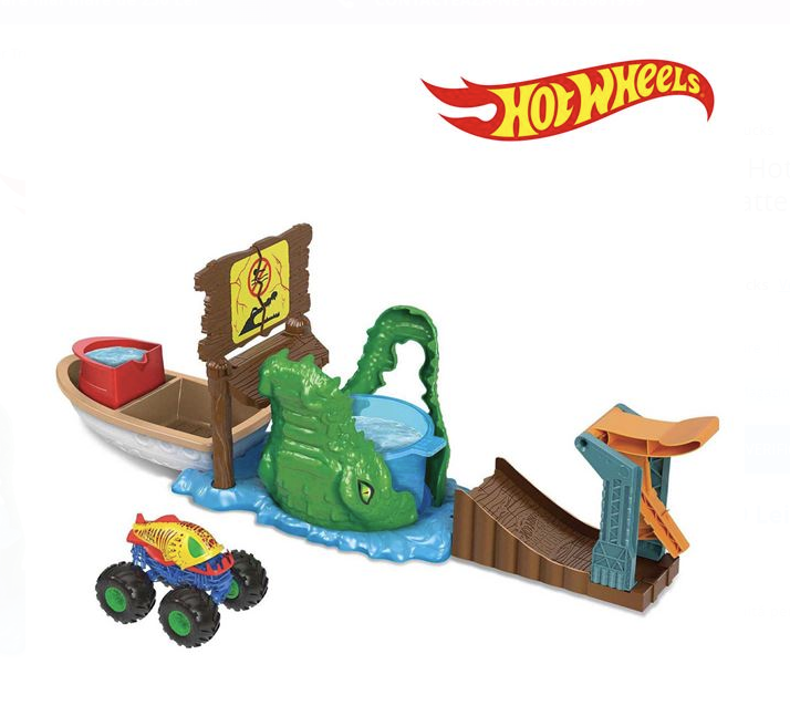 Set de Joaca Hot Wheels Monster Truck Crocodil - Mattel
