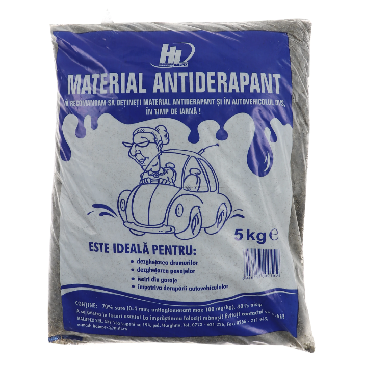 Material antiderapant, sare + nisip, 5 kg