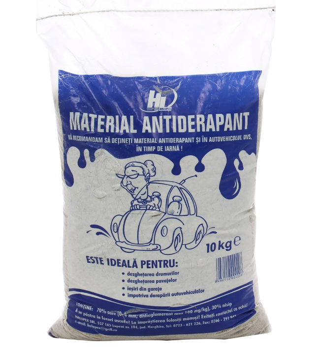 Material antiderapant, sare + nisip, 10 kg