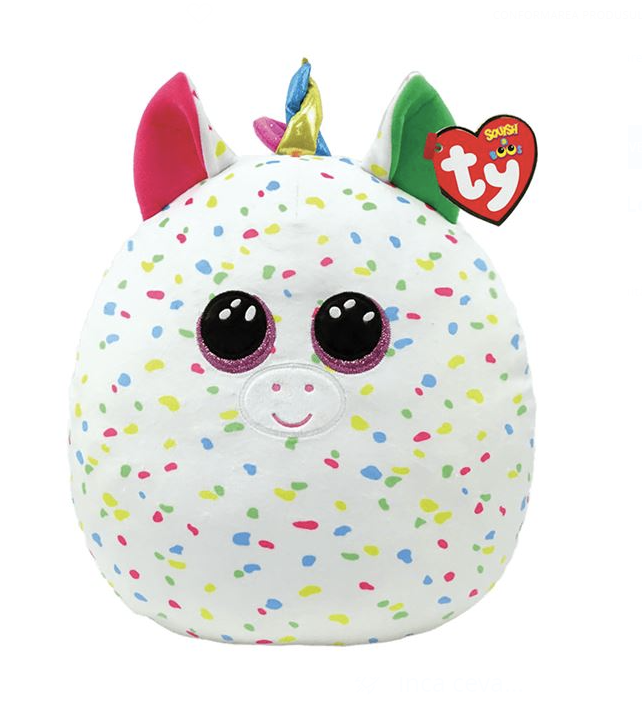 Jucarie de Plus Squishy Beanies Unicorn Alb 25cm - AS