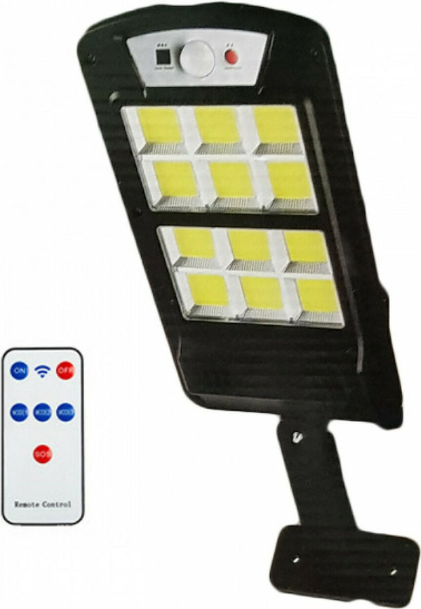 Lampa Stradala cu Incarcare Solara 5000lm cu Senzor de Mișcare, Celulă Foto și Telecomandă
