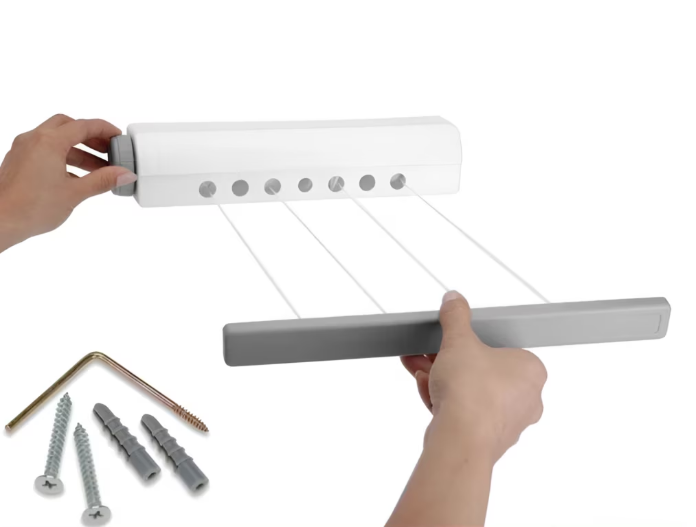 Uscator de Rufe 4m, 5 Sfori Retractabile