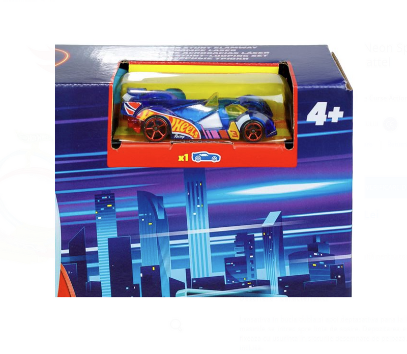 Hot Wheels Neon Speeders Laser Stunt Slamway - Mattel