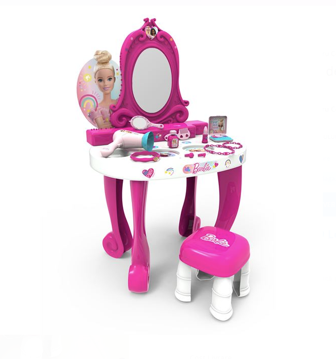 Barbie Masa de Toaleta cu Scaun & Accesorii