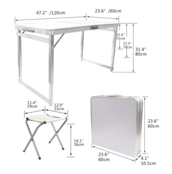 Set masa pliabila de camping cu 4 scaune, gradina, terasa,munte, plaja