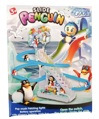 Set de piese muzicale Slide Penguin pentru copii, multicolor