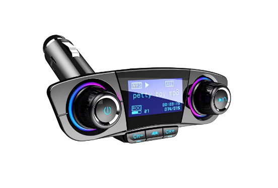 Modulator Transmitator FM Auto, Bluetooth 5.0, MP3 Player cu dublu USB, MicroSD si Jack