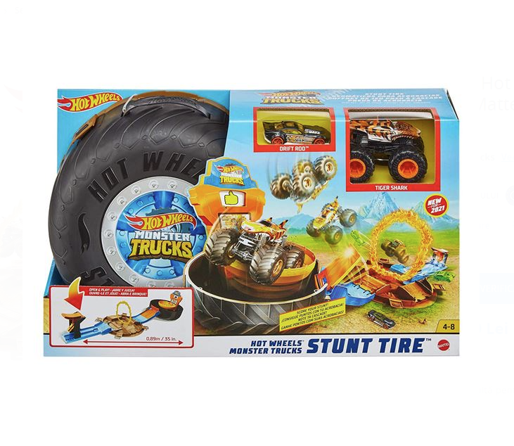 Set de Joaca Hot Wheels Monster Truck Roata Stunt Tire - Mattel