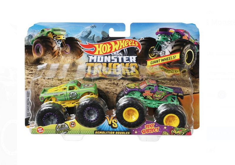 HOT WHEELS Monster Truck Set 2 bucati - Mattel