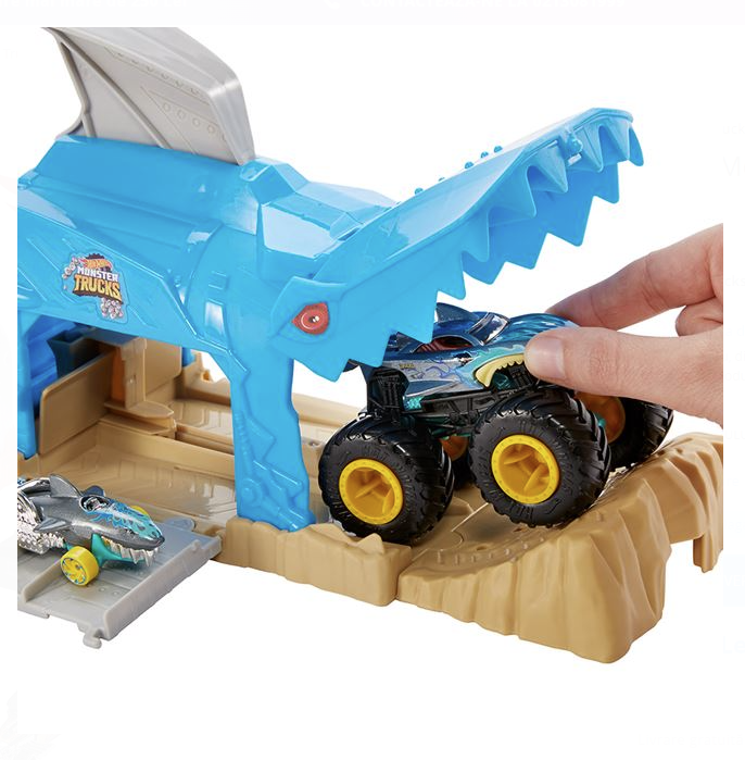 Hot Wheels Monster Trucks Set cu Lansator - Mattel