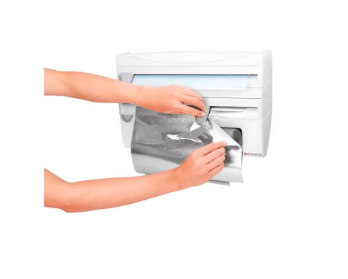 Dispenser de Bucatarie 4 in 1: Organizator pentru Rola de Hartie, Folie de Aluminiu, Folie Alimentara si Suport pentru Condimente