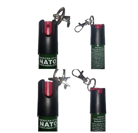 Set format din Spray Nato, 60 ml si lanterna cu Electrosoc