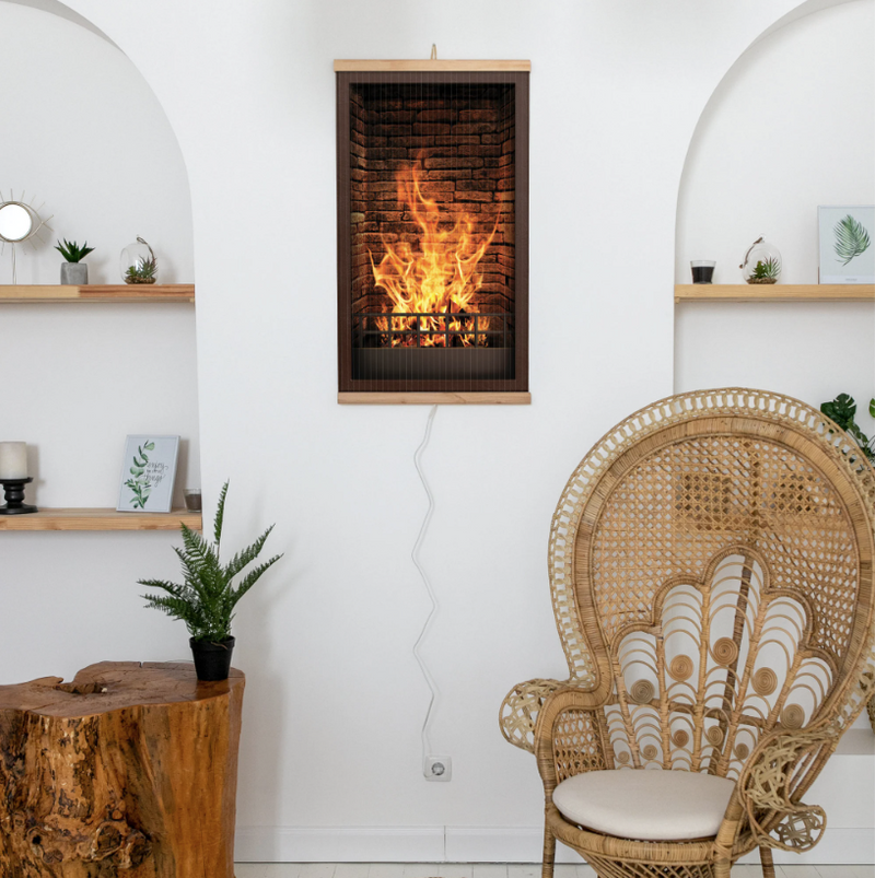 Panou radiant infrarosu, Trio Fireplace, 210/420 W, 1000 x 600 mm