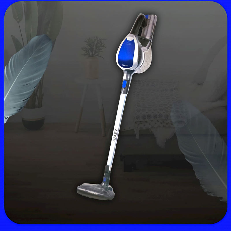 Aspirator vertical fara fir HALEY, eficient si usor de utilizat, 40 minute autonomie, 120 ml recipient praf
