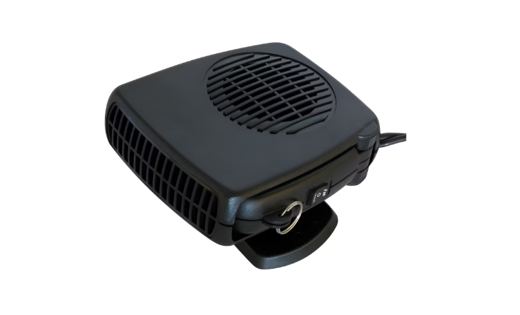Aeroterma Auto 200W pentru Alimentare la Priza Auto 12V - Functie de Aere Calde si Reci, Culore Negru, Buton On/Off