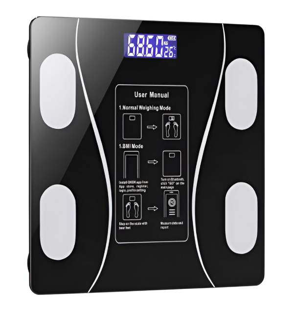 Cantar de diagnostic corporal, Conectare Bluetooth, Aplicatie, detectare temperatura