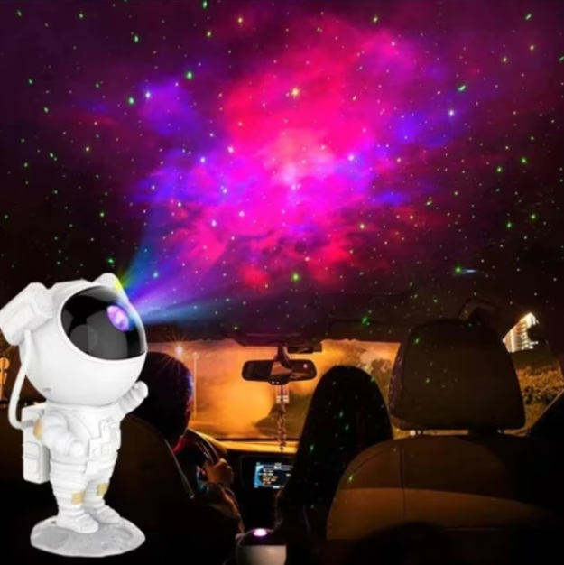 Lampa astronaut LED, Alba, Cu Telecomanda, Cap Magnetic, Design Reglabil 360°, Temporizare, Brate Mobile