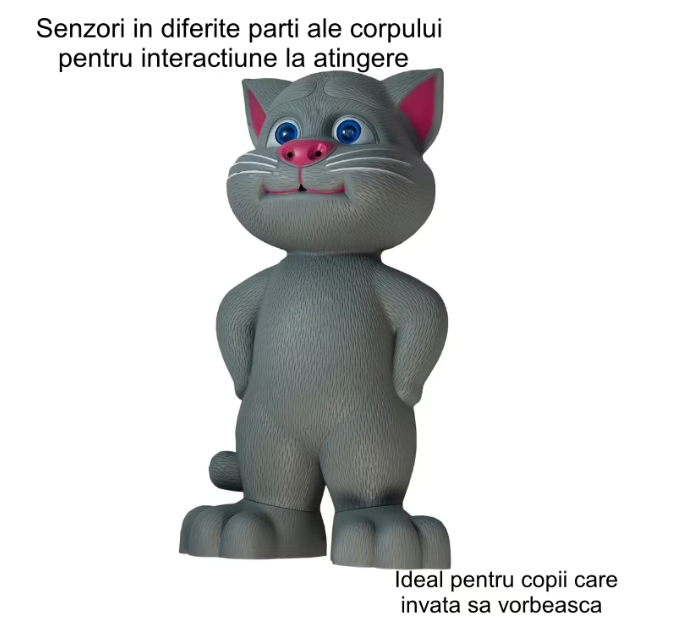 Jucarie Talking Tom: Motanul Inteligent Vorbitor