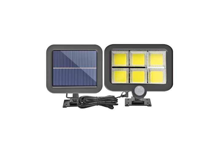 Proiector Solar Avansat cu 120 LED-uri si Senzor de Miscare: Iluminare Eficienta si Ecologica pentru Spatiile Exterioare