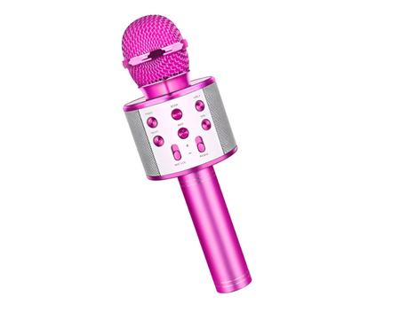 Microfon Karaoke de copii Wireless , Boxa integrata, Card SD, multifunctional, stereo