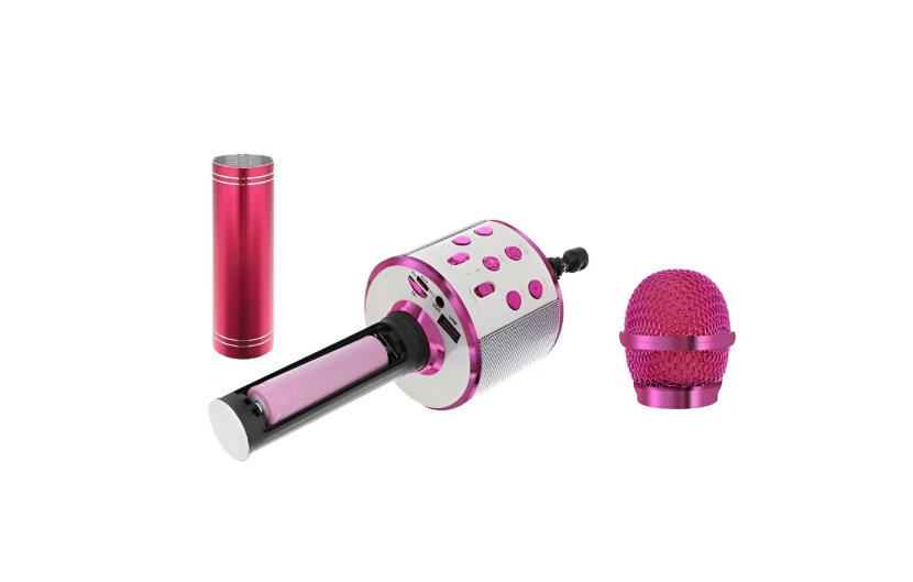 Microfon Karaoke de copii Wireless , Boxa integrata, Card SD, multifunctional, stereo