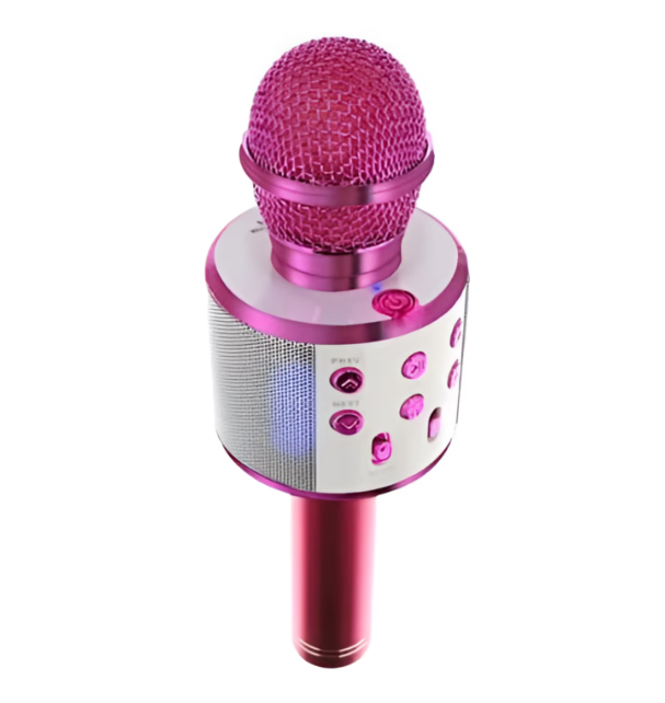 Microfon Karaoke de copii Wireless , Boxa integrata, Card SD, multifunctional, stereo