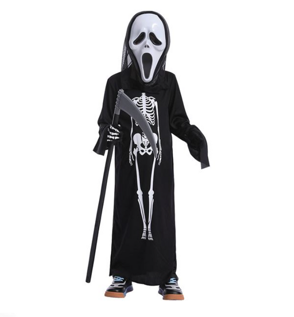 Costum de Halloween Schelet cu Masca Scream pentru Copii