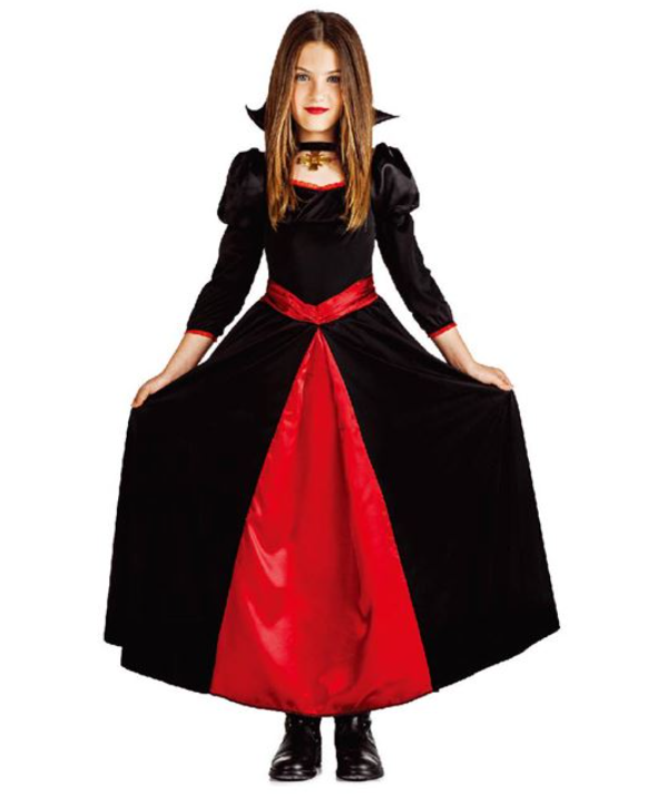 Costum Deghizare de Halloween pentru Copii Vampir Rochie Lunga