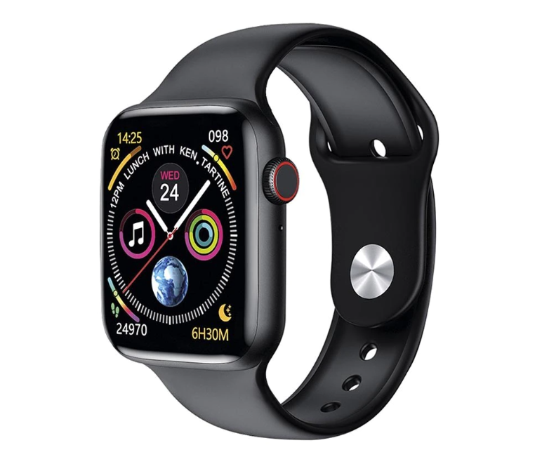 Ceas smartwatch, model HW22 Plus, Ecran Touch, IPS 1.75 inch HD, Bluetooth 5.2, Incarcare Wireless, Monitorizare Tensiune, Puls, Temperatura, Negru