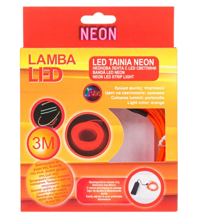 Banda LED Portocalie Neon - 3m