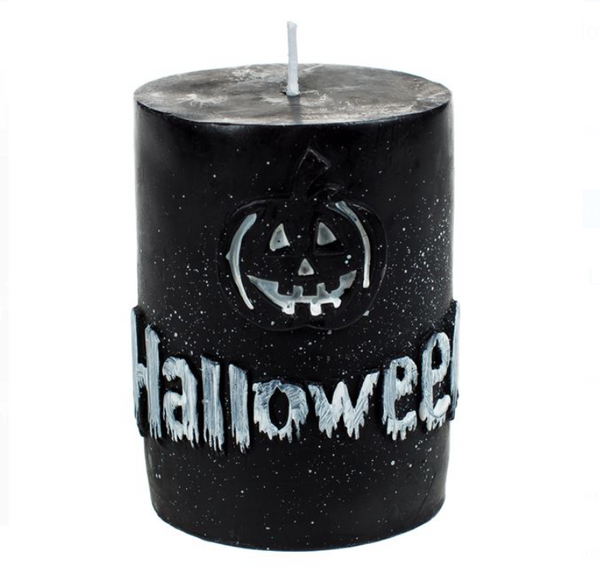 Lumanare de Halloween Dovleac Neagra 7x9.5cm