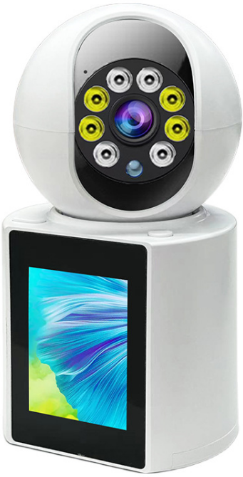 Baby Monitor si Camera de Supraveghere, Apel Video, Rotire, Monitorizare pe Telefon, Activare la Miscare si Sunete, Functie de Apel, Apelare Vocala, Microfon si Difuzor Incorporat, Video bidirectional, pentru Copii si Varstnici, Full HD 1080P