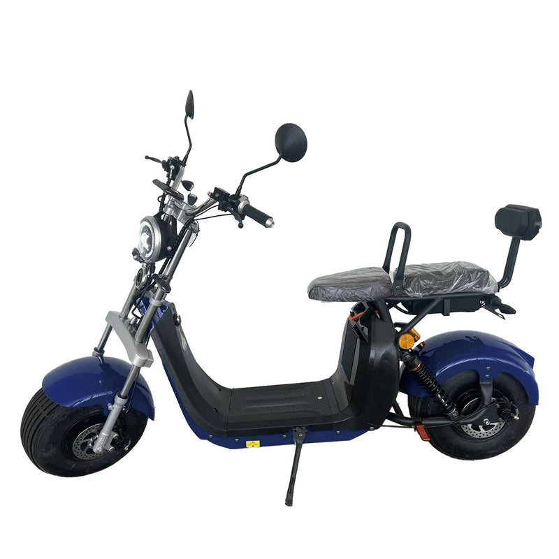 Scuter Electric, Autonomie 45 Km, Viteza maxima 50 km/h, Timp incarcare 5h, Baterie detasabila 20 Ah, Suspensie Fata-Spate, Putere motor 1500W