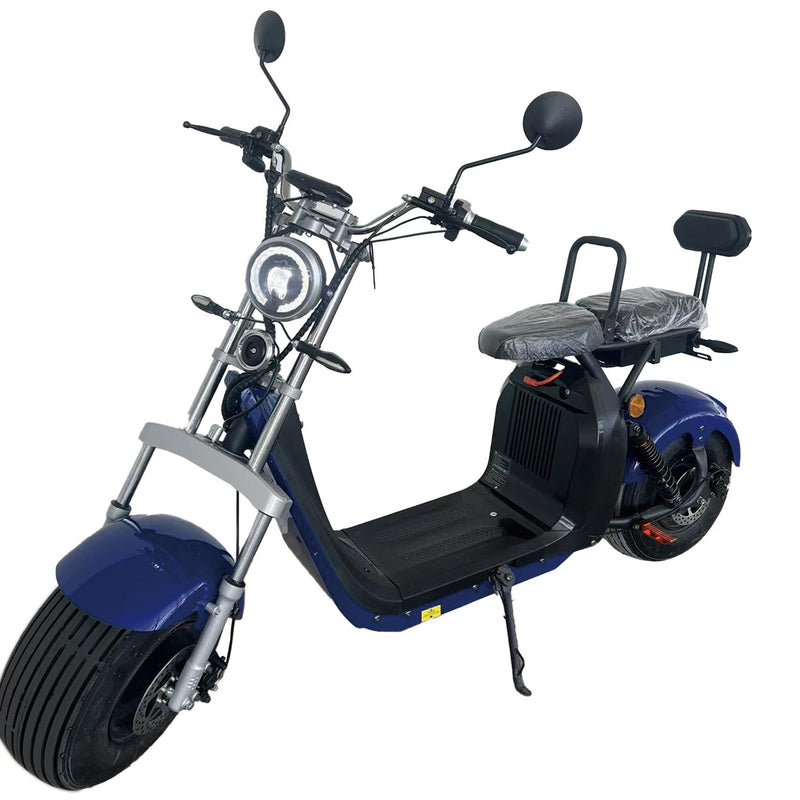 Scuter Electric, Autonomie 45 Km, Viteza maxima 50 km/h, Timp incarcare 5h, Baterie detasabila 20 Ah, Suspensie Fata-Spate, Putere motor 1500W